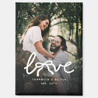 Amour Moderne Typographie de Couple avec Photo Per