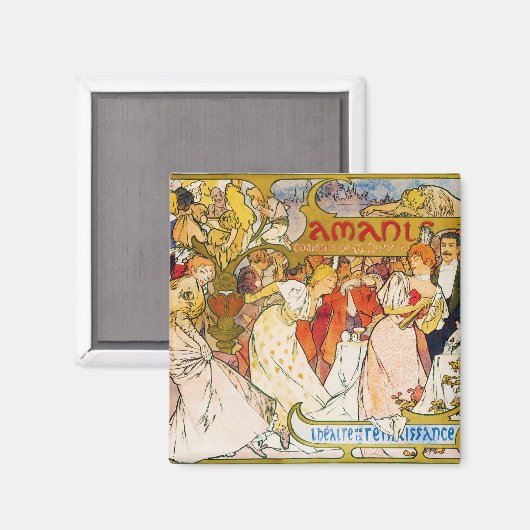 Aimant Amoureux, Alphonse Mucha (Recto/Verso)