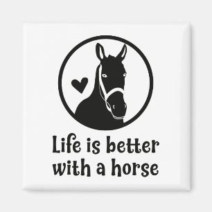 Aimant Amoureux de cheval mignon Ferme équestre occidenta