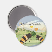 Aimant Amoureux de la nature Mariage des abeilles (Recto/Verso)