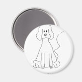 Aimant Amoureux de les chiens unis (Recto/Verso)
