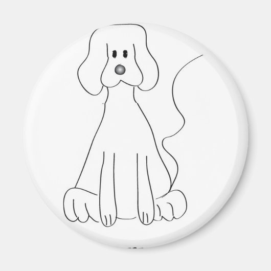 Aimant Amoureux de les chiens unis (Devant)