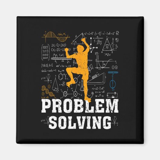 Aimant Amoureux de maths d'escalade de rocher Problème de (Devant)