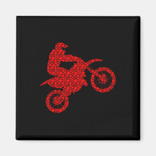Aimant Amoureux de Motocross Voeux de la Saint-Valentin A