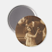 Aimant Amoureux de Vintage, Amour Musique Romantique Roma (Recto/Verso)