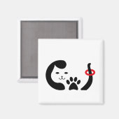 Aimant Amoureux des animaux se sentant (Recto/Verso)