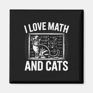 Aimant Amoureux des chats mathématiques Prof de maths drô