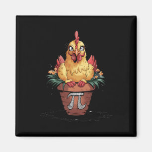Aimant Amoureux des maths Geek 3.14 Poulet drôle Pot Jour