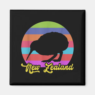 Aimant Amoureux des oiseaux mignons Kiwi Nz coloré Nouvel