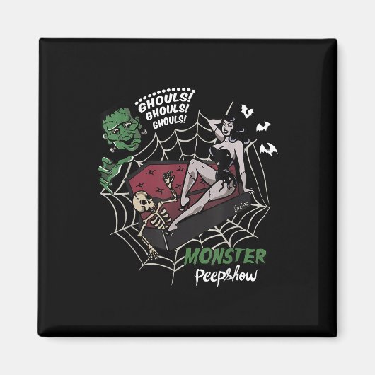 Aimant Amoureux drôles de monstre de Frankenstein Comment (Devant)