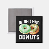 Aimant Amoureux irlandais de donuts drôle de la Saint-Pat (Recto/Verso)