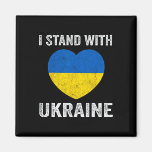 Aimant Amoureux ukrainien Je suis solidaire de l'Ukraine