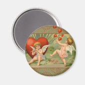 Aimant Amours de Cupidons Antiques de la Saint-Valentin (Recto/Verso)