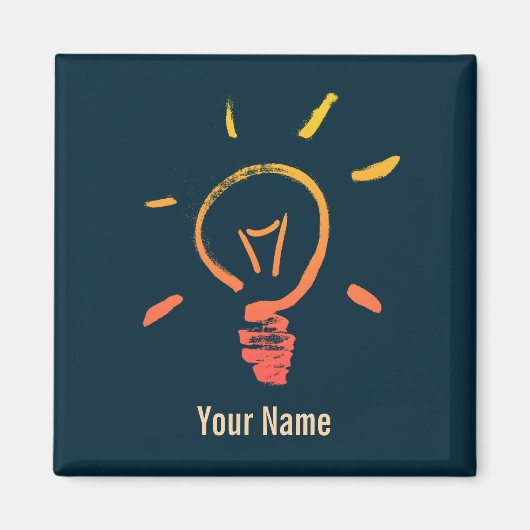 Aimant Ampoule lampe rétro ampoule électricien intelligen (Devant)