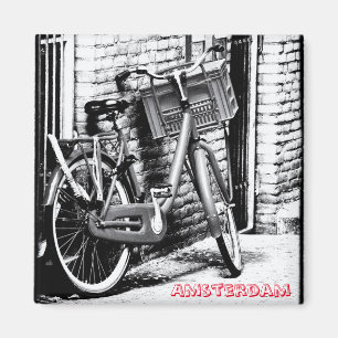 Aimant Amsterdam - Bicycle, Hollande (Fridge Magnet)
