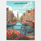 Aimant Amsterdam Holland Canal View (Recto)