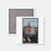 Aimant Amsterdam - Leidsestraat - Keizersgracht (Recto/Verso)