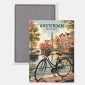 Aimant Amsterdam Pays-Bas (Recto/Verso)