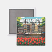 Aimant Amsterdam Pays-Bas (Recto/Verso)