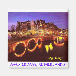Aimant AMSTERDAM, PAYS-BAS - Customisé