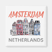 Aimant Amsterdam Row (Devant)