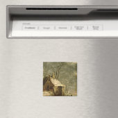 Aimant Amsterdam, scène d'hiver, 17ème siècle (In Situ (Lave-vaisselle))