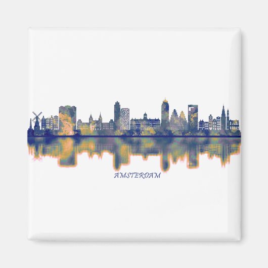 Aimant Amsterdam Skyline (Devant)