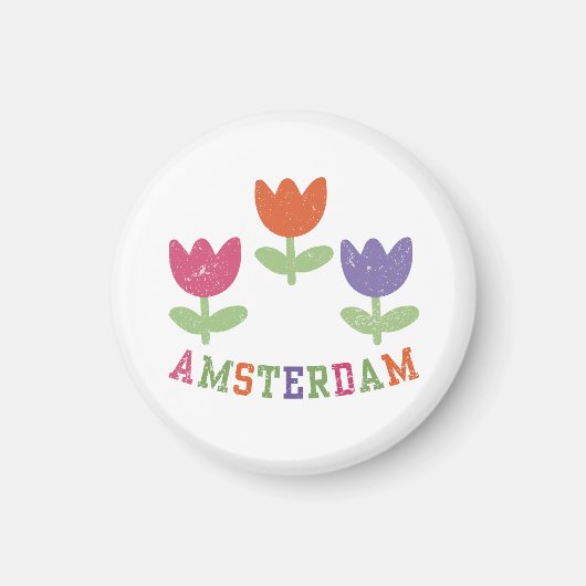 Aimant Amsterdam Tulips (Devant)