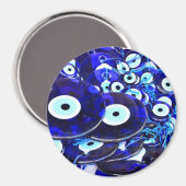 Aimant Amulettes d'yeux bleues (Recto/Verso)