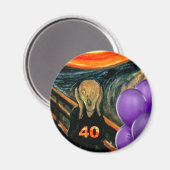 Aimant Amusant 40ème anniversaire (Recto/Verso)