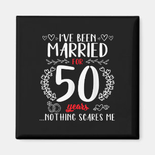 Aimant Amusant 50ème anniversaire de Mariage couples mari