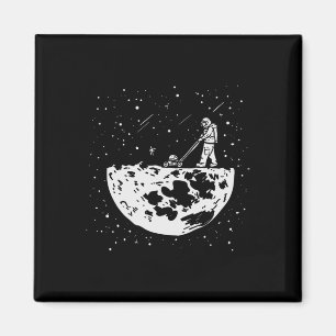 Aimant Amusant astronaute Tee Moon Mwing Gardening Spacem