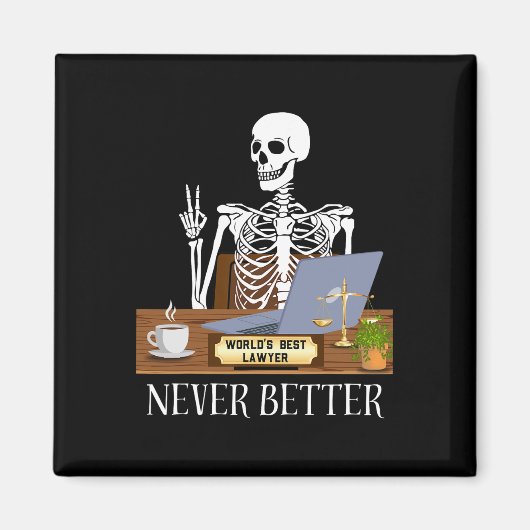 Aimant Amusant avocat Halloween (Devant)
