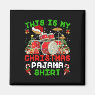 Aimant Amusant C'Est Mon Kit Tambour Pyjama De Noël Chris