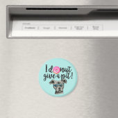 Aimant Amusant Chien et Donut de Terrier à la tire (In Situ (Lave-vaisselle))