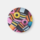 Aimant Amusant, coloré, bonbon de réglisse (Devant)