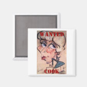 Aimant Amusant, Cook, RECHERCHÉ (Recto/Verso)