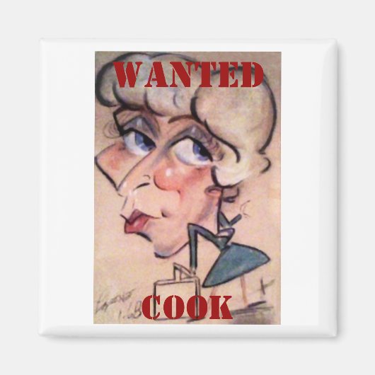 Aimant Amusant, Cook, RECHERCHÉ (Devant)