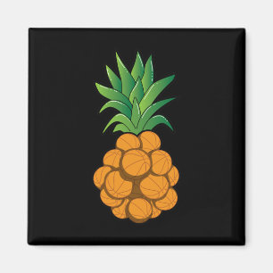 Aimant Amusant cool de basket-ball conception ananas - ar