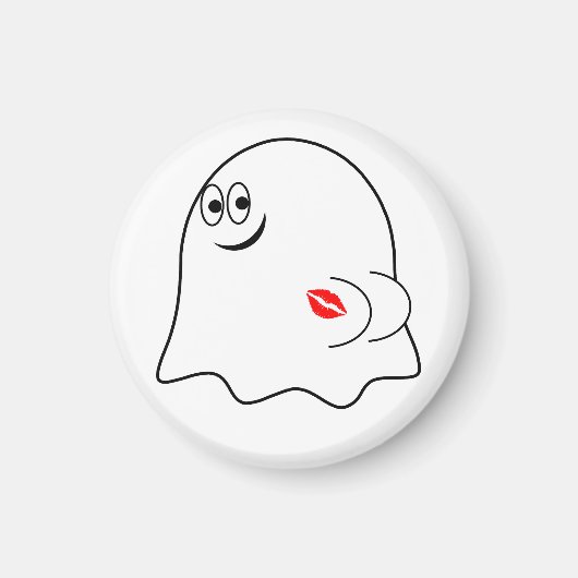 Aimant Amusant émoji fantôme ! (Devant)