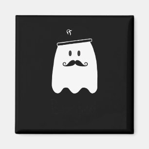 Aimant Amusant Enseignant Français Halloween Bonjour Ghos