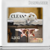 Aimant Amusant Farmhouse Cochon Chat Lave-vaisselle Magne