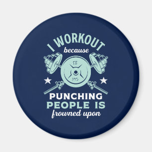 Aimant Amusant Gym Motivation Fitness entraînement et en