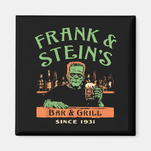 Aimant Amusant Halloween Frank Et Stein's Bar Grill