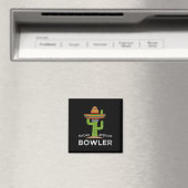 Aimant Amusant Hilarious Bowler Joke Humour Funny Bowling (In Situ (Lave-vaisselle))