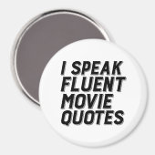 Aimant Amusant Humour De Film Je Parle Citations De Film  (Recto/Verso)