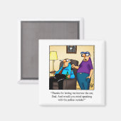 Aimant Amusant Humour de la parenthood (Recto/Verso)