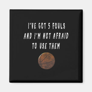 Aimant Amusant Joueur Bysketbyll Trash Talking Tee - shir