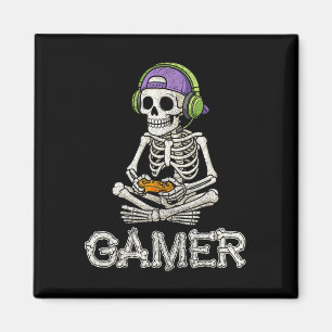 Aimant Amusant Joueur Squelette Joueur Ado Jeu vidéo