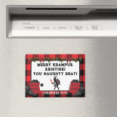 Aimant Amusant Joyeux Krampus personnalisé Noël (In Situ (Lave-vaisselle))